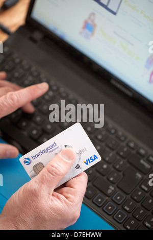 Top down image of a Barclaycard credit card alongside a statement Stock Photo: 41394092 - Alamy