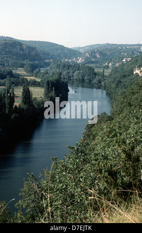 River Lot near Cahors, Languedoc, France Stock Photo