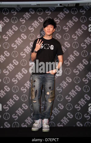 Jaden Smith attended press conference of his fashion brand with business partner JJ Lam in Taipei, Taiwan, China on Sunday May 05, 2013. Stock Photo