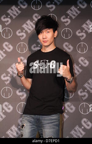 Jaden Smith attended press conference of his fashion brand with business partner JJ Lam in Taipei, Taiwan, China on Sunday May 05, 2013. Stock Photo