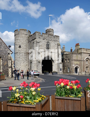 Westgate Towers Medieval Gateway Canterbury Kent Stock Photo