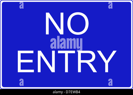 No entry sign Stock Photo