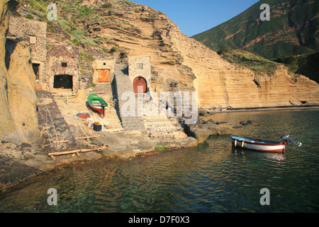 Punta del Perciato, Salina Island. Aeolian Islands, Sicily, Italy, Europe Stock Photo