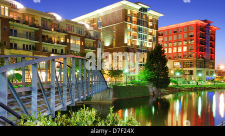 Falls Park in Greensville, South Carolina, USA Stock Photo