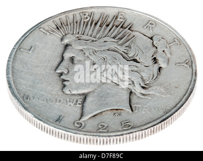 Download High angle view obverse (heads) side silver dollar minted ... Yellowimages Mockups