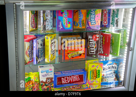 Miami Beach Florida,Lincoln Road Mall,Regal South Beach,movie theater,theatre,cinema,film,candy vending machine,Milk Duds,m&m's,FL120708104 Stock Photo