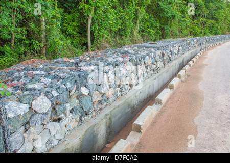 Prevent soil, rock slide Stock Photo