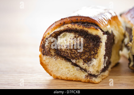 poppy seed roll Stock Photo