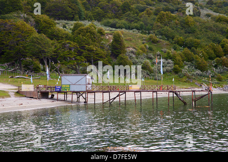 Coastal Trail, Tierra del Fuego National Park, Ushuaia, Argentina. Stock Photo