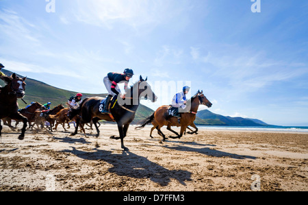 Glenbeigh Races Rossbeigh Beach, Kerry, Ireland Stock Photo