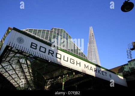 Borough Market is a wholesale and retail food market in Southwark, Central London, England. Stock Photo