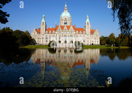 Germany, Hannover, new city hall, neues Rathaus Stock Photo