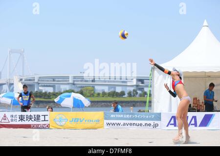 Tokyo, Japan. 6th May 2013. Chiyo suzuki (JPN), MAY 6, 2013 - Beach Volleyball : JBV Tour 2013 Tokyo Open at Odaiba Beach, Tokyo, Japan. (Photo by AFLO SPORT/Alamy Live News) Stock Photo