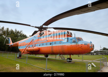 Aeroflot Mil Mi-6A, Heavy Soviet transportation helicopter , Aircraft Collection Hermeskeil, Germany, Europe Stock Photo