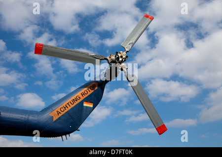 Details of an Aeroflot Mil Mi 16PL, a Soviet attack helicopter, Stock Photo