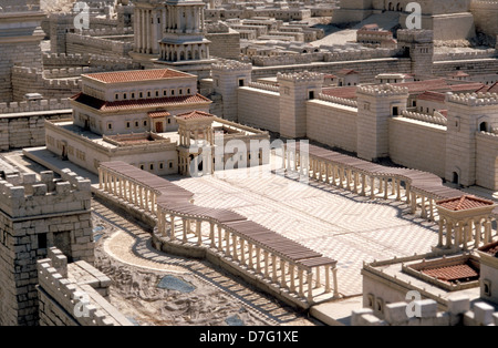 herods palace as reconstructed at the holyland model of ancient ...