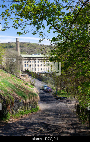 Dean Clough mills, Halifax, West Yorkshire Stock Photo