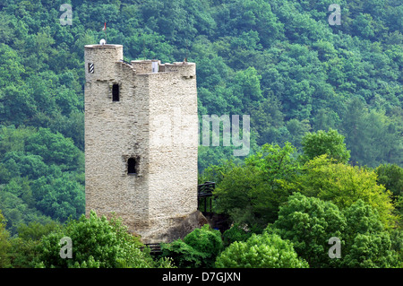 Germany, Rheinland-Pfalz, Laurenburg, castle Stock Photo