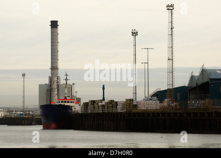 Part of Shoreham Port - Shoreham-by-Sea, West Sussex, England, UK. Stock Photo