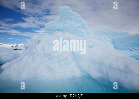 Snow and ice on Detaille Island, South of the Antarctic Circle, Antarctica. Stock Photo
