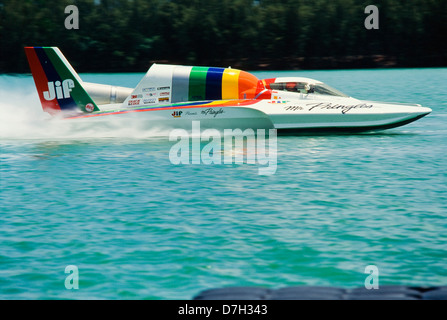 Hydorplane racing Miami Marine stadium, Miami, Stock Photo