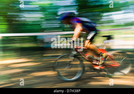 Mountain bike racing, Atlanta, Georgia Stock Photo
