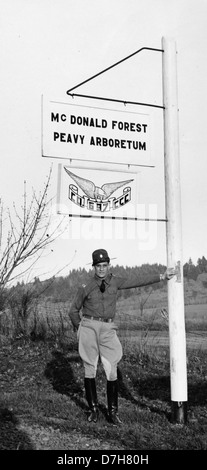 Civilian Conservation Corps Camp sign Stock Photo