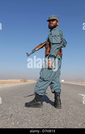 Afghan police being trained by Dutch military in Kunduz, Afghanistan Stock Photo