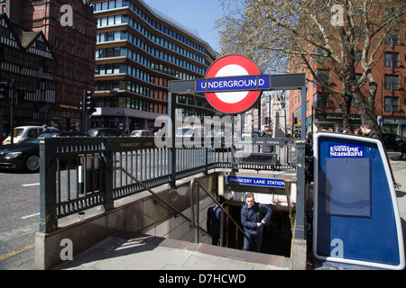 Chancery Lane tube station Stock Photo