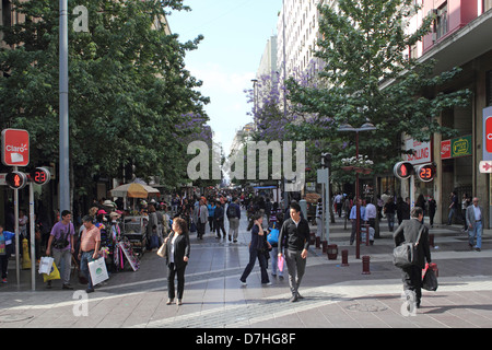 Santiago de Chile Paseo Huerfanos Stock Photo - Alamy