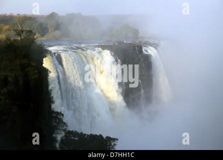View of the Main Falls of Victoria Falls, Zimbabwe Stock Photo
