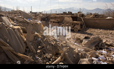 A suicide attack in Maidan city, Wardak, Afghanistan Stock Photo