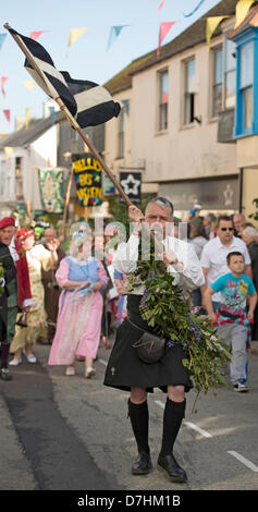 Helston Flora Day 2013,Hal an Tow pageant Bob Sharples Alamy news Stock Photo