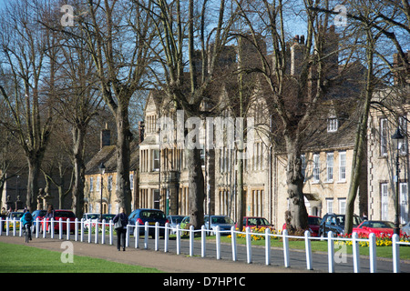 WITNEY, OXFORDSHIRE, UK. Houses on Church Green in the town centre. 2013. Stock Photo