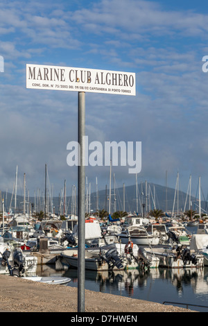 Marina of Alghero, Sardinia Stock Photo