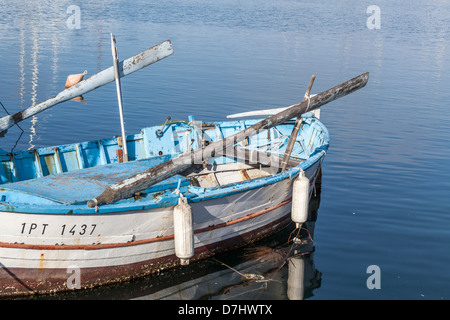 Fishing boat in alghero,sardinia,italy Stock Photo