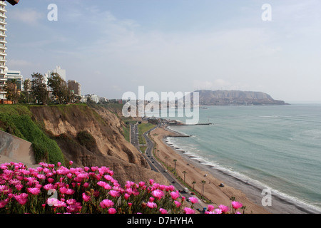 Peru Lima Miraflores Playa Costa Verde Stock Photo