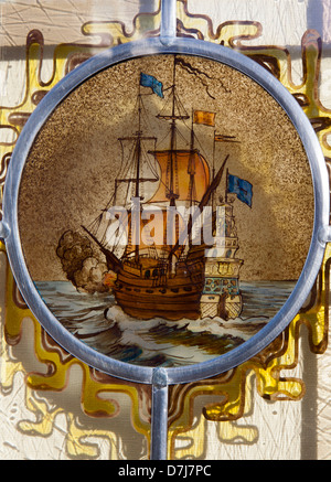 stained glass in holland Stock Photo