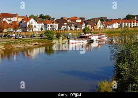 Minden on the Weser, North Rhine-Westphalia, Germany Stock Photo