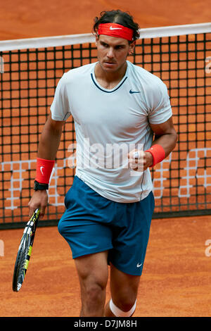 Madrid, Spain. 8th May 2013.   during the game  between Rafael Nadal of Spain and Benoit Paire of France during day six of the Madrid Open from La Caja Magica. Credit: Action Plus Sports Images/Alamy Live News Stock Photo