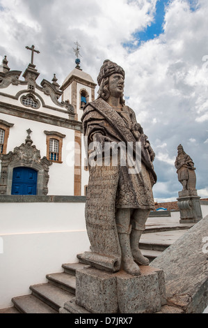 Santuario de Bom Jesus de Matosinhos, Aleijandinho masterpiece, Congonhas do Campo, Brazil Stock Photo