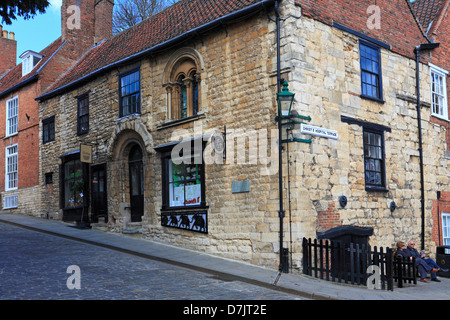 Norman House, Steep Hill, Lincoln, Lincolnshire, England, UK. Stock Photo
