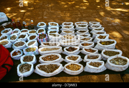 Foz Do Igacu Brazil Traditional And Herbal Remedies On Sale In Street Stock Photo