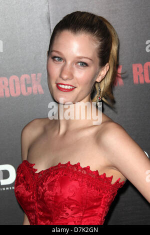 Ashley Hinshaw arrives at the Los Angeles premiere of the 7th and final