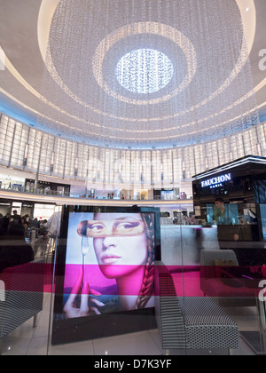Dubai modern shopping centre with Fauchon, Dior, Chanel, Gucci