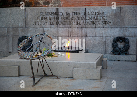 Bulgaria, Europe, Sofia, Tomb to the Unknown Soldier from World War 1. Stock Photo