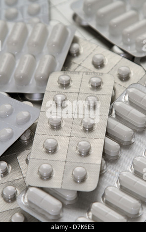 Berlin, Germany, tablets in blister packs Stock Photo