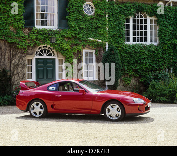 Toyota Supra 1996 (A80 generation) Model - 3 Litre Twin Turbo Japanese Sports car in red Stock Photo