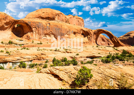 Corona Arch and Bowtie Arch in Southern Utah, USA Stock Photo