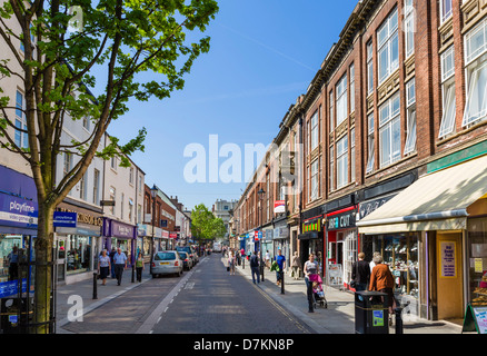 Shops on Scot Lane in the town centre, Doncaster, South Yorkshire, England, UK Stock Photo